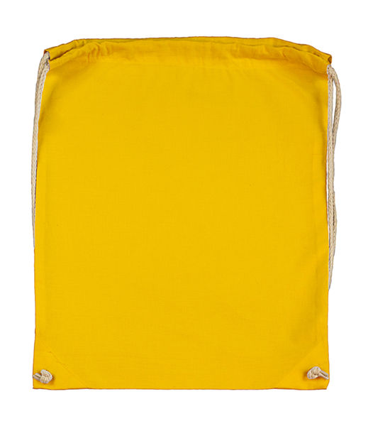 Sac à dos publicitaire | Cotton Drawstring Backpack Yellow