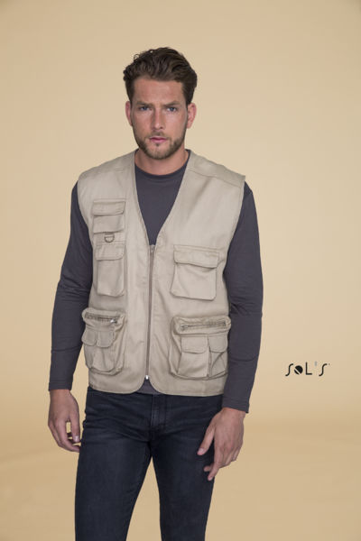 Gilet publicitaire reporter multipoches | Wild