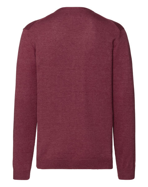 Cardigan homme publicitaire | O'Reilly Cranberry Marl