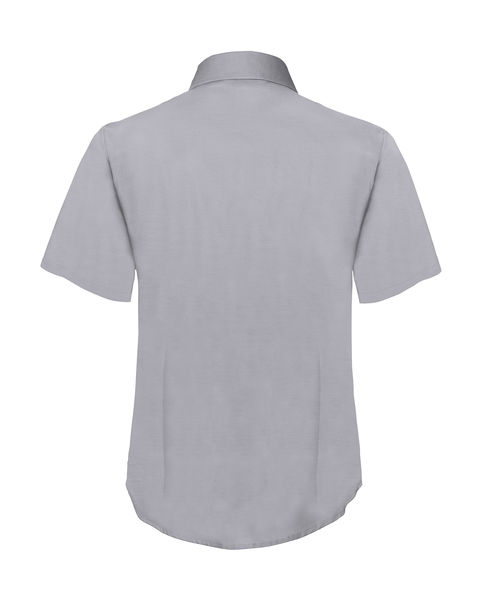 Chemise femme manches courtes oxford personnalisée | Ladies Oxford Shirt SS Oxford Grey