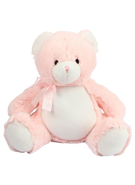 Ours en peluche publicitaire | Zippie new baby bear Baby Pink