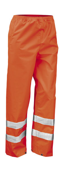 Pantalon high viz publicitaire | High Profile Rain Fluorescent Orange