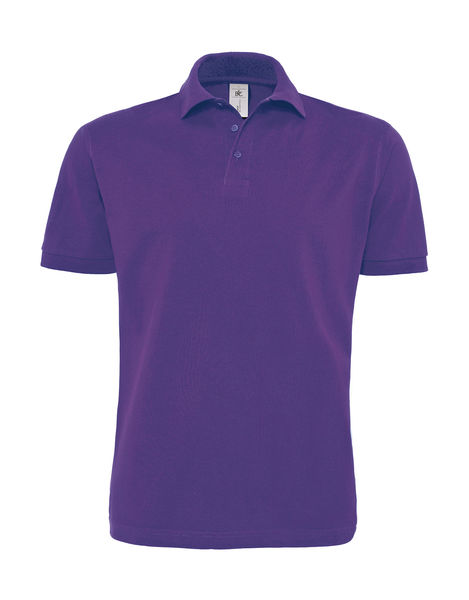 Polo publicitaire homme manches courtes | Heavymill Piqué Polo Purple
