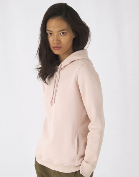 Sweatshirt publicitaire | Organic Hooded F Soft rose