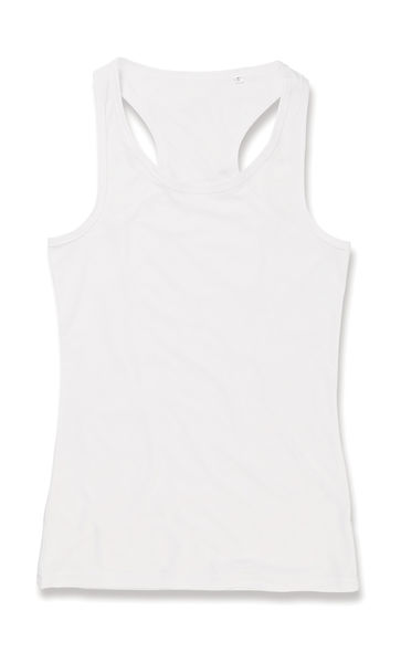 T-shirt personnalisé femme avec détails réfléchissants cintré | Active Sports Top Women White