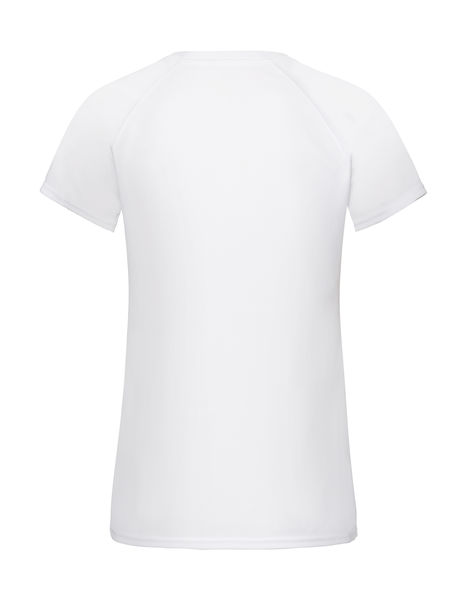 T-shirt personnalisé femme manches courtes cintré raglan | Ladies Performance T White