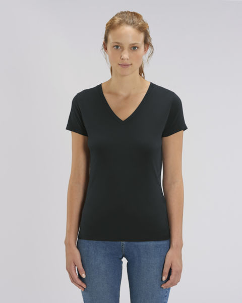 T-shirt col V femme  | Stella Evoker Black