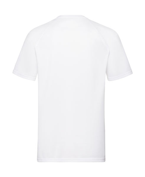 T-shirt publicitaire homme manches courtes raglan | Performance T White