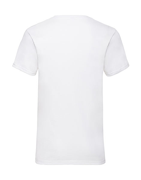 T-shirt publicitaire homme manches courtes col en v | Valueweight V-neck T-Shirt White