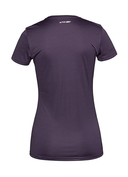 T-shirt publicitaire femme manches courtes avec détails réfléchissants | Active Sports-T Women Deep Berry
