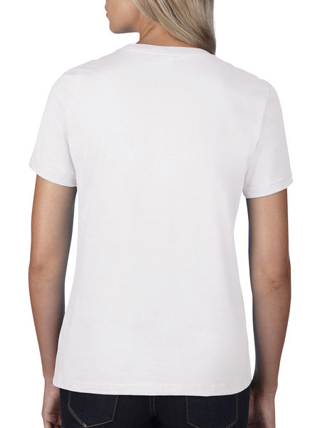 T-shirt publicitaire femme manches courtes cintré | Women`s Fashion Basic White