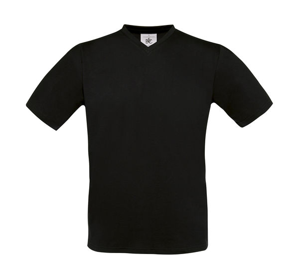 T-shirt personnalisé manches courtes col en v | Exact V-neck Black
