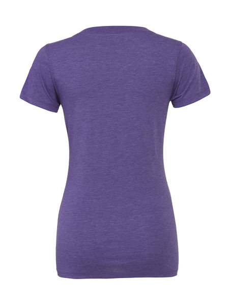 T-shirt femme triblend col rond publicitaire | Antarès Purple Triblend
