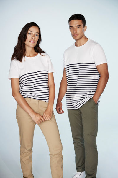 Tee-shirt marinière publicitaire | Short sleeve breton t