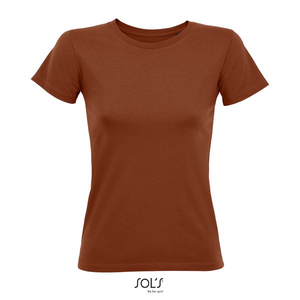 Tee-shirt publicitaire femme col rond ajusté | Regent Fit Women Terracotta