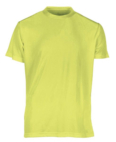 Tee-shirt respirant sans étiquette de marque homme publicitaire | No label sport tee-shirt men Fluorescent Yellow