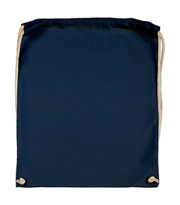 Sac à dos publicitaire | Cotton Drawstring Backpack Dark Blue