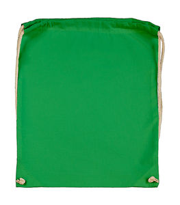 Sac à dos publicitaire | Cotton Drawstring Backpack Peagreen