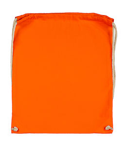 Sac à dos publicitaire | Cotton Drawstring Backpack Tangerine