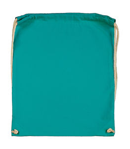 Sac à dos publicitaire | Cotton Drawstring Backpack Turquoise
