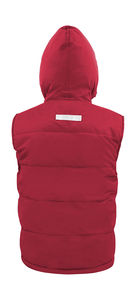 Bodywarmer publicitaire enfant manches longues avec capuche | Junior Ultra Padded Bodywarmer Red