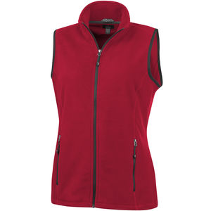 Bodywarmer publicitaire micro polaire femme Tyndall Rouge