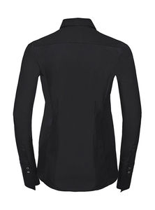 Chemise femme manches longues ultimate stretch personnalisée | Riopelle Black