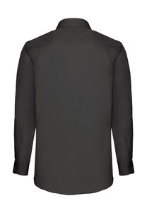 Chemise publicitaire homme manches longues popeline | Poplin Shirt Long Sleeve Black