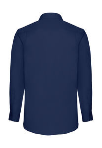 Chemise publicitaire homme manches longues popeline | Poplin Shirt Long Sleeve Navy