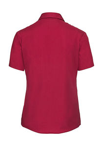 Chemise femme popeline pur coton manches courtes publicitaire | Jiangyin Classic Red
