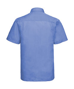 Chemise homme popeline polycoton manches courtes personnalisée | Therrien Corporate Blue