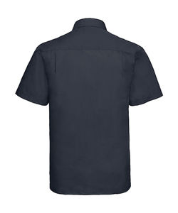 Chemise homme popeline polycoton manches courtes personnalisée | Therrien French Navy