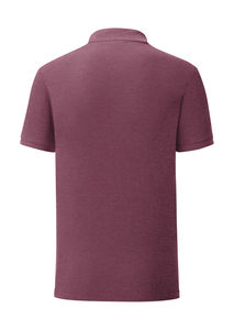 Polo homme iconic personnalisé | Iconic Polo Heather Burgundy