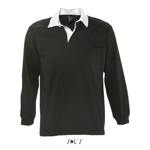 Polo publicitaire rugby homme bicolore | Pack Noir