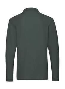 Polo manches longues premium publicitaire | Premium Long Sleeve Polo Forest Green