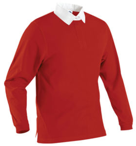 Polos publicitaires CLASSIC RUGBY SHIRT SW111 Rouge