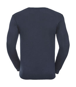 Pullover homme col v publicitaire | Buckman French Navy