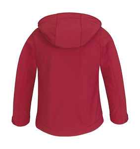 Veste softshell à capuche enfant publicitaire | Hooded Softshell kids Red