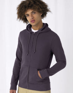 Sweatshirt publicitaire | Organic Zipped Asphalt
