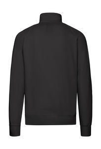 Sweatshirt personnalisé homme manches longues raglan | Lightweight Zip Neck Sweat Black