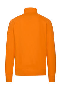 Sweatshirt personnalisé homme manches longues raglan | Lightweight Zip Neck Sweat Orange