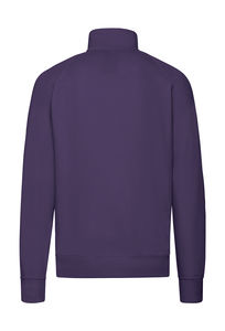 Sweatshirt personnalisé homme manches longues raglan | Lightweight Zip Neck Sweat Purple