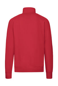 Sweatshirt personnalisé homme manches longues raglan | Lightweight Zip Neck Sweat Red