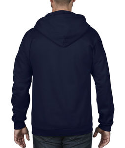 Sweatshirt publicitaire homme manches longues avec capuche | Adult Fashion Full-Zip Hooded Sweat Navy