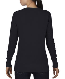 Sweatshirt publicitaire femme manches longues | Women`s French Terry Sweatshirt Black