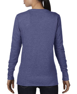 Sweatshirt publicitaire femme manches longues | Women`s French Terry Sweatshirt Heather Blue