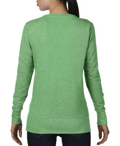 Sweatshirt publicitaire femme manches longues | Women`s French Terry Sweatshirt Heather Green