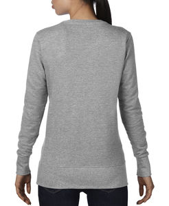 Sweatshirt publicitaire femme manches longues | Women`s French Terry Sweatshirt Heather Grey