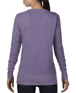 Sweatshirt publicitaire femme manches longues | Women`s French Terry Sweatshirt Heather Purple
