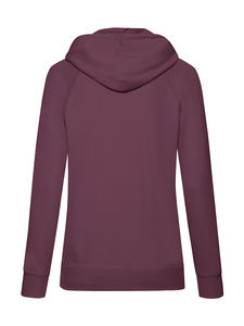 Sweatshirt personnalisé femme manches longues avec capuche | Ladies Lightweight Hooded Sweat Burgundy